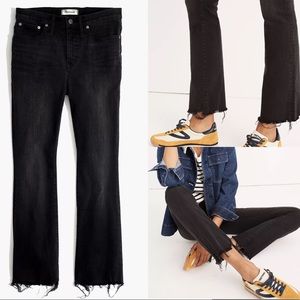Madewell Cali Demi-Boot Jeans in Berkeley Black: Chewed-Hem Edition 27